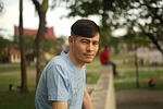 boy, teenager, park, alone, leisure, lonely, sitting, person, young man, rest, indonesian, asian, outdoors, portrait
